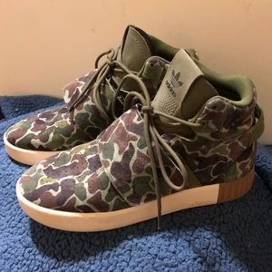 Adidas Tubular High Top Sneakers